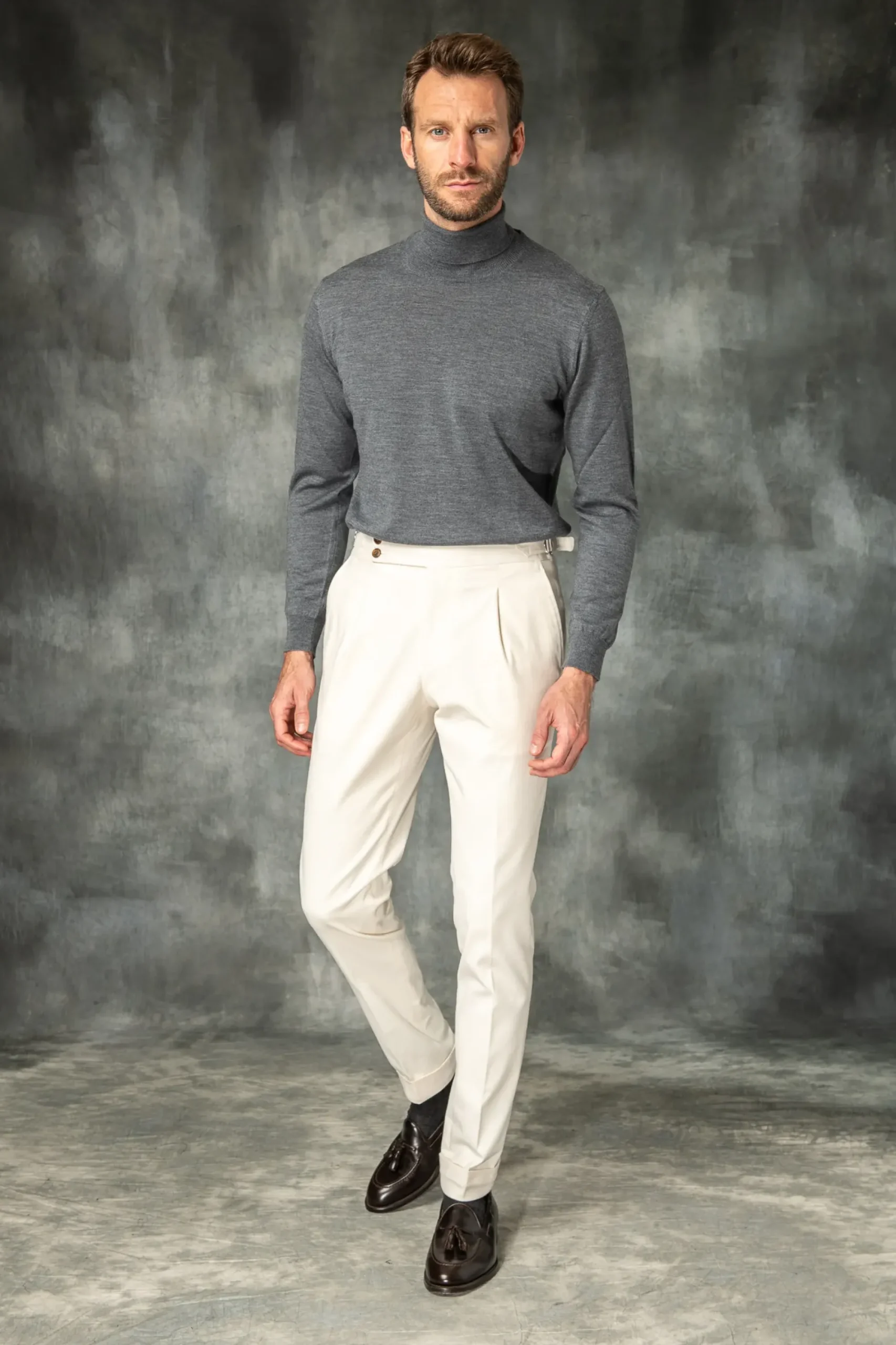 Pini Parma Anthracite Merino Turtleneck – Made In Italy Hot
