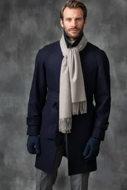 Pini Parma Beige Cashmere Scarf - Made In Italy Discount