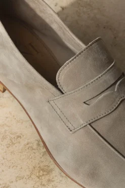 Pini Parma Beige Soft Penny Loafers - Made In Italy Hot