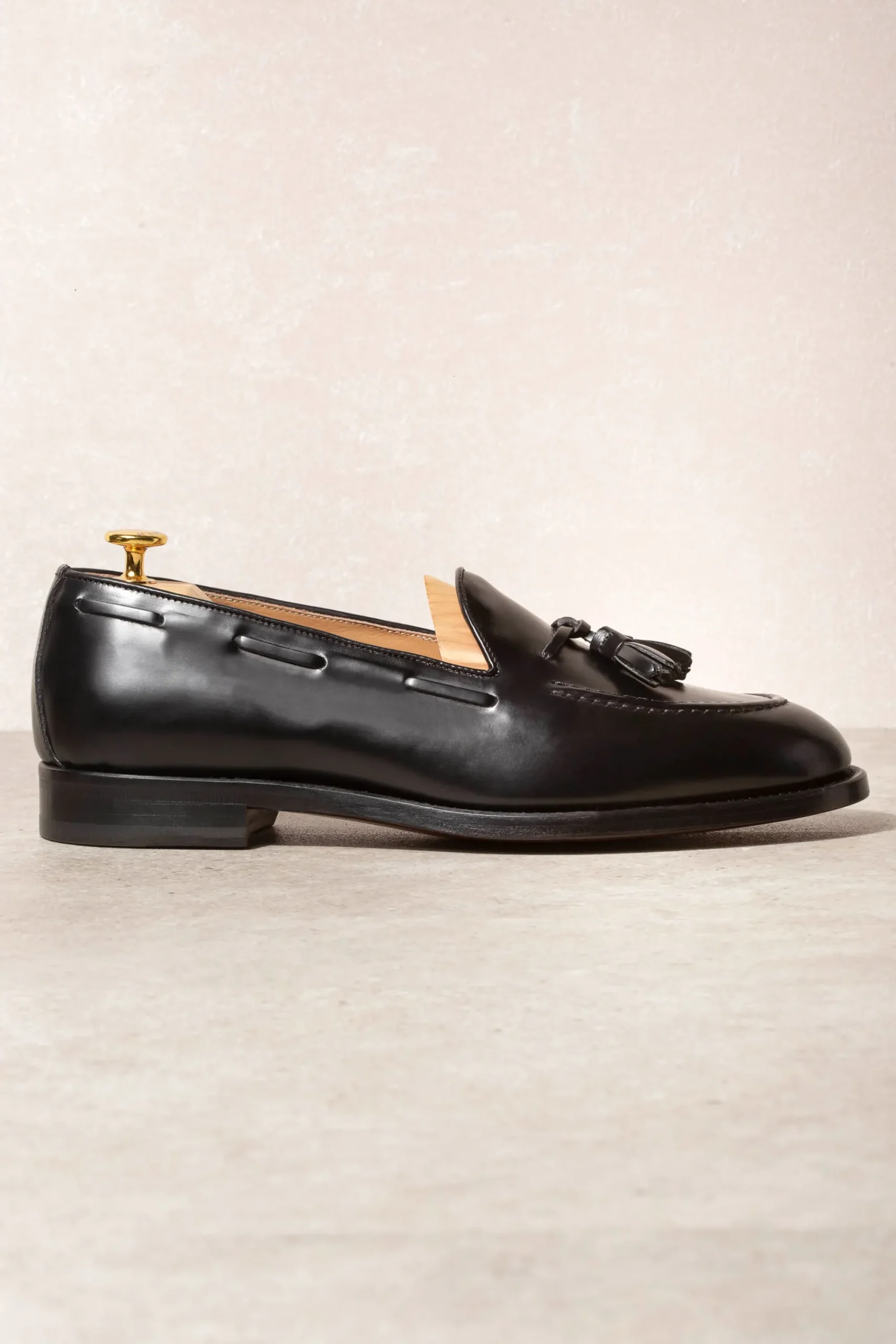Pini Parma Black Tassel Loafers - Made In Italy Fashion