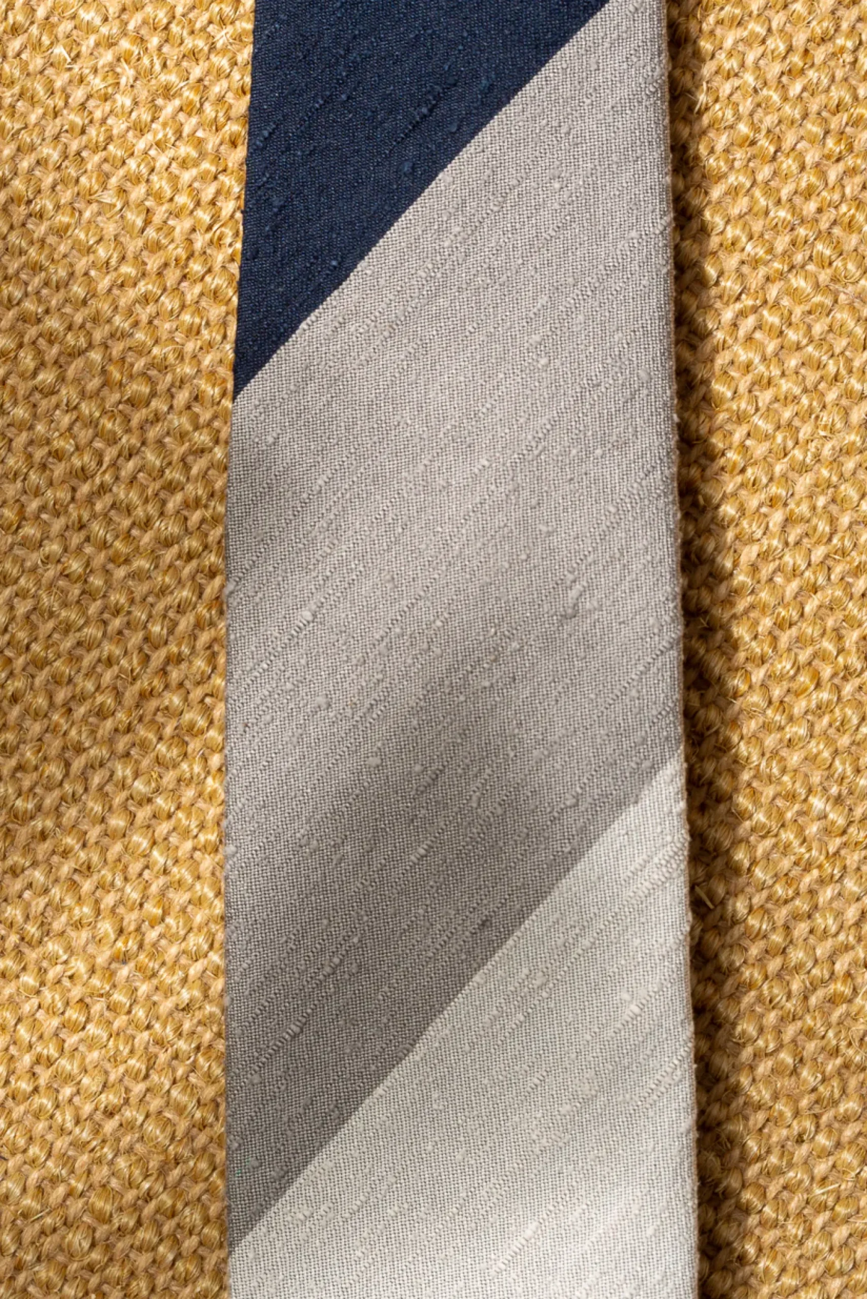 Pini Parma Blue And Grey Shantung Tie - Hand Made In Italy Best Sale