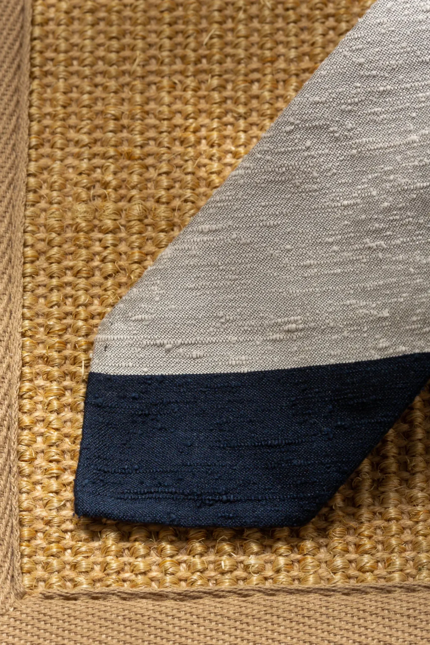 Pini Parma Blue And Grey Shantung Tie - Hand Made In Italy Best Sale