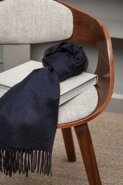 Pini Parma Blue Cashmere Scarf - Made In Italy Cheap