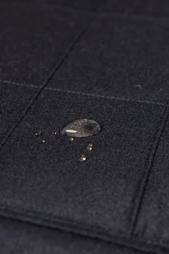 Pini Parma Blue Down Jacket In Loro Piana Wool With Rain System®– Made In Italy Best Sale