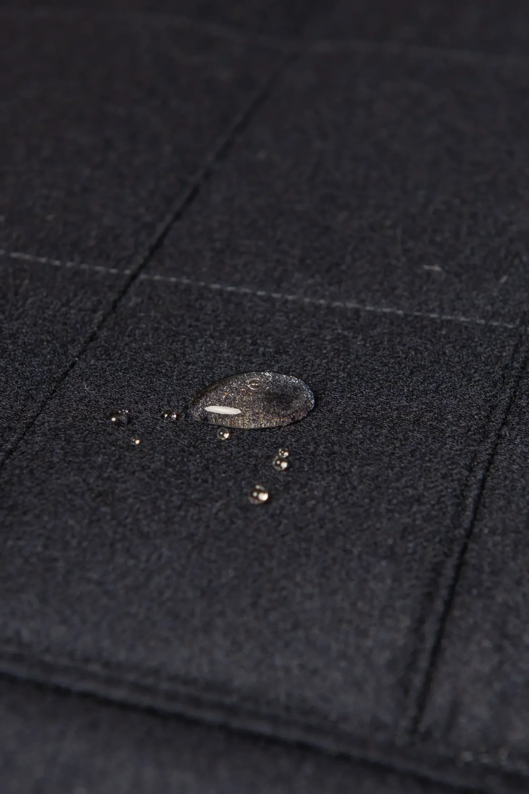 Pini Parma Blue Down Jacket In Loro Piana Wool With Rain System®– Made In Italy Best Sale