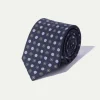 Pini Parma Blue Fancy Silk Tie - Made In Italy Fashion