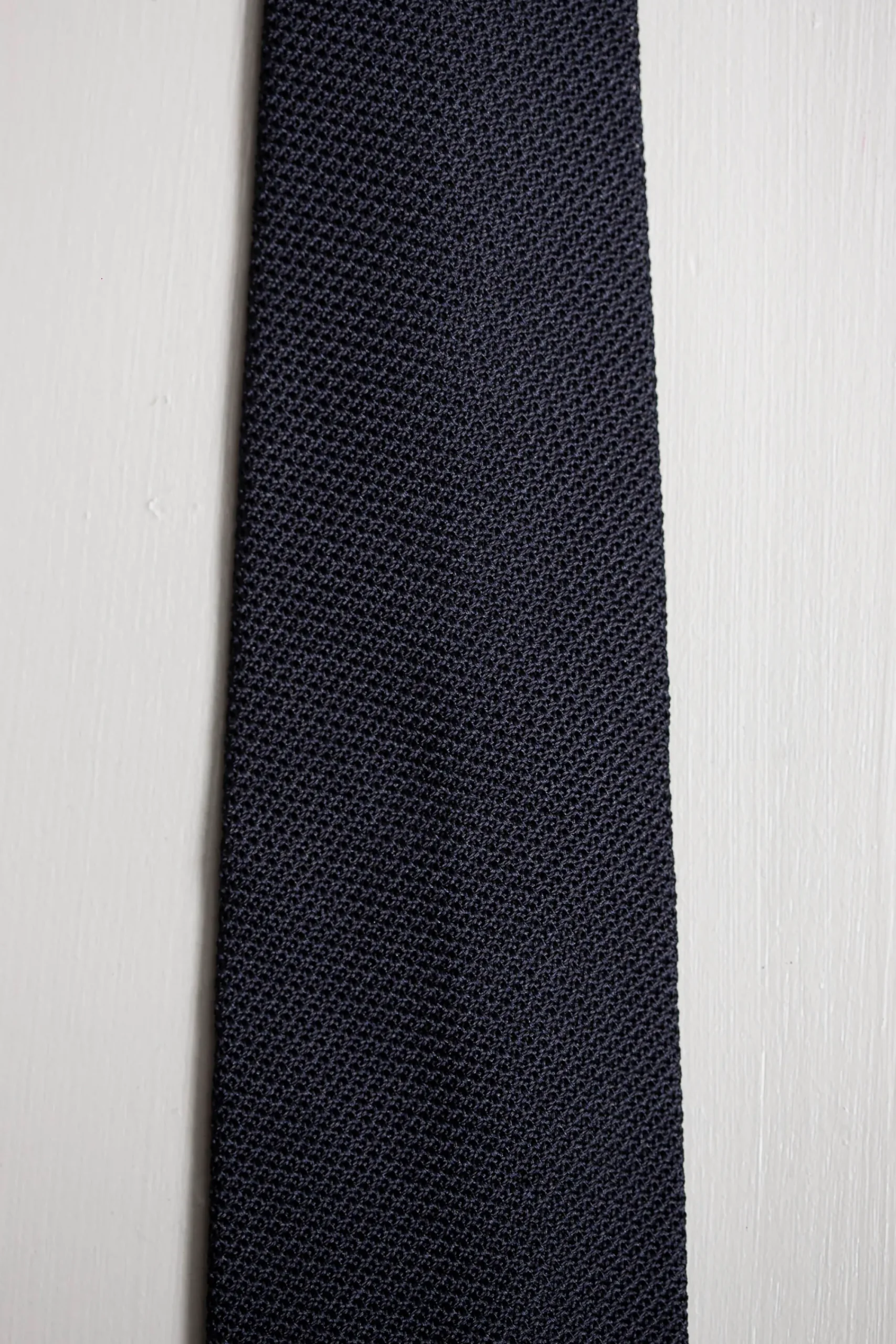 Pini Parma Blue Grenadine Silk Tie - Hand Made In Italy Best