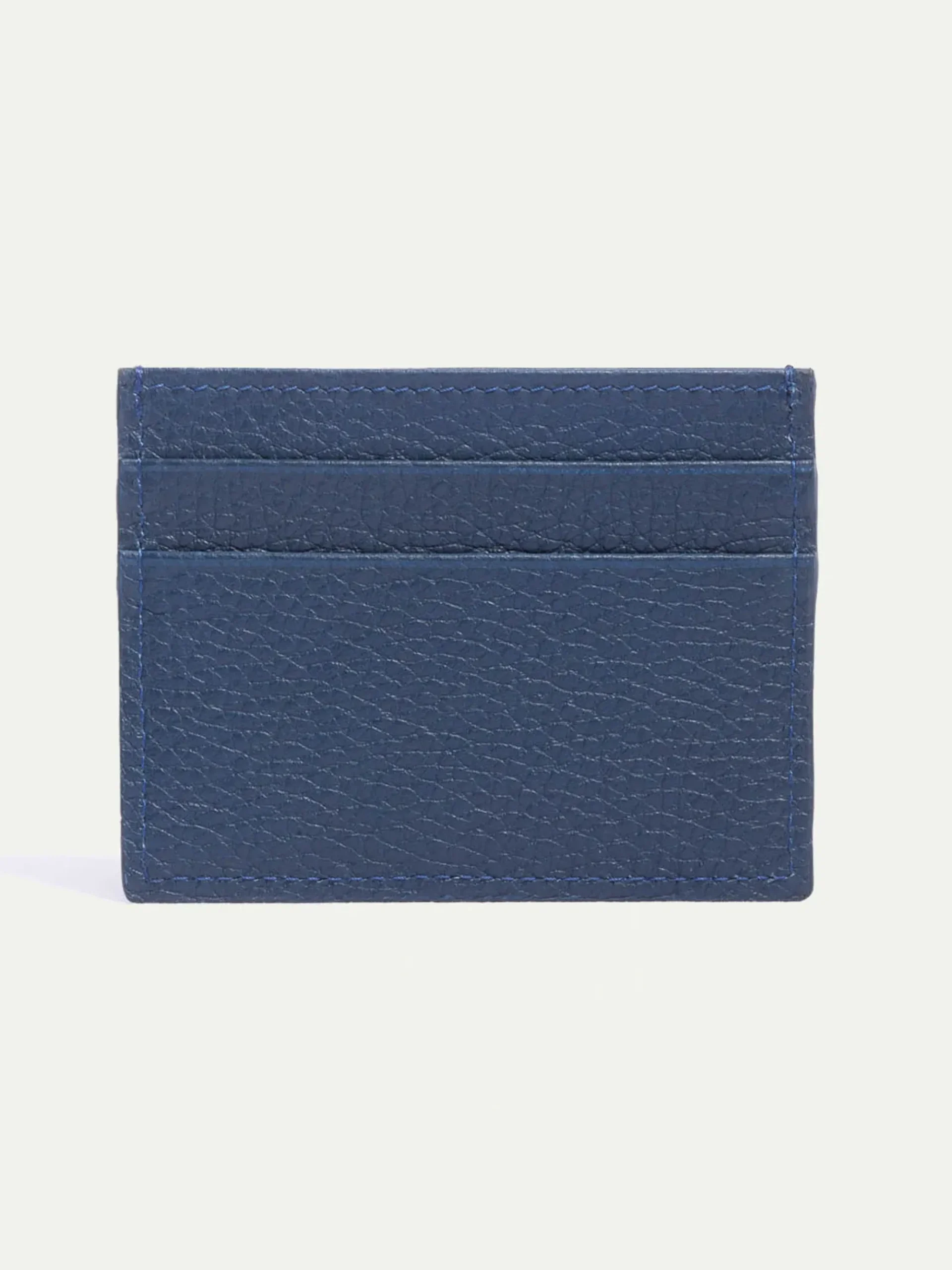 Pini Parma Blue Leather Card Holder - Made In Italy Sale