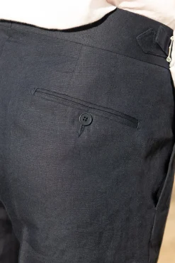 Pini Parma Blue Linen Trousers
