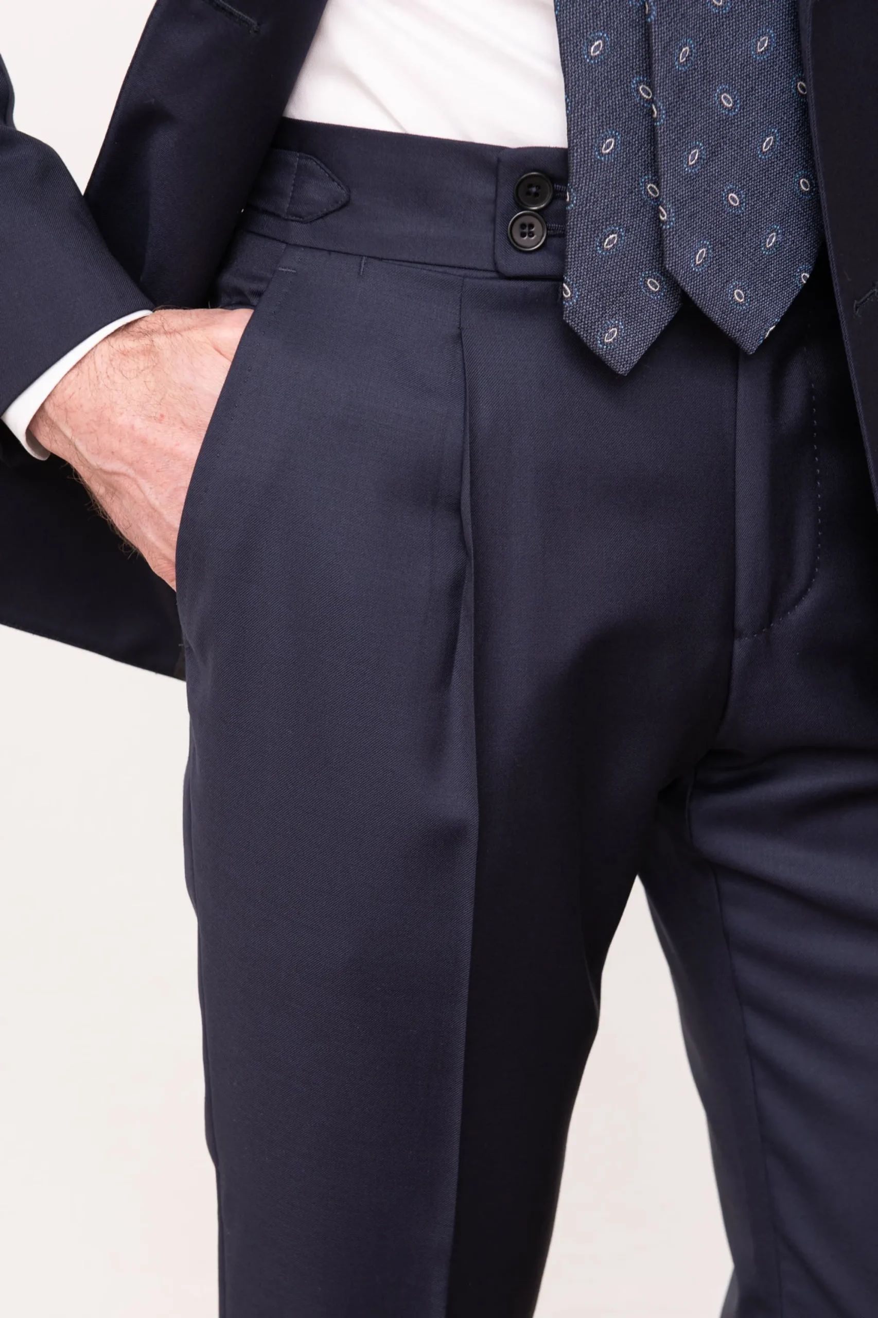 Pini Parma Blue Suit "Soragna Capsule Collection" - Made In Italy Best Sale