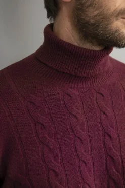 Pini Parma Bordeaux Turtleneck – Made In Italy Clearance