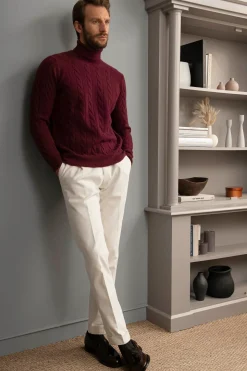 Pini Parma Bordeaux Turtleneck – Made In Italy Clearance