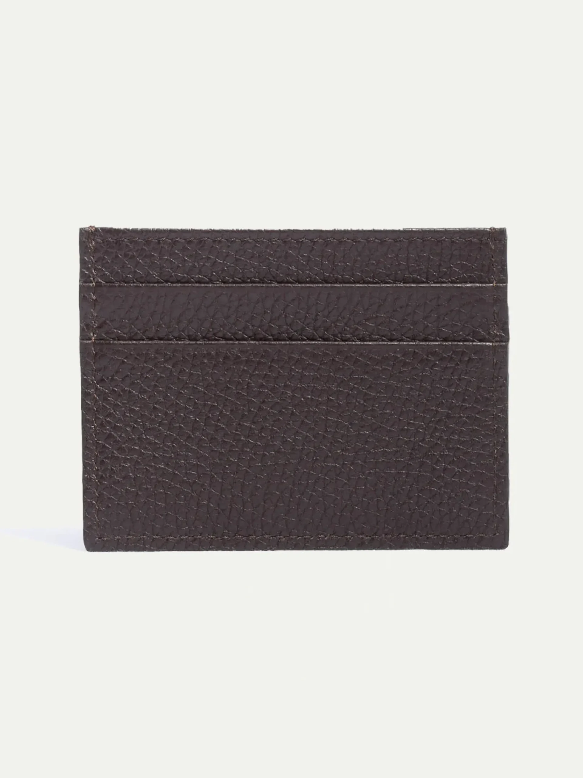 Pini Parma Brown Leather Card Holder - Made In Italy Sale
