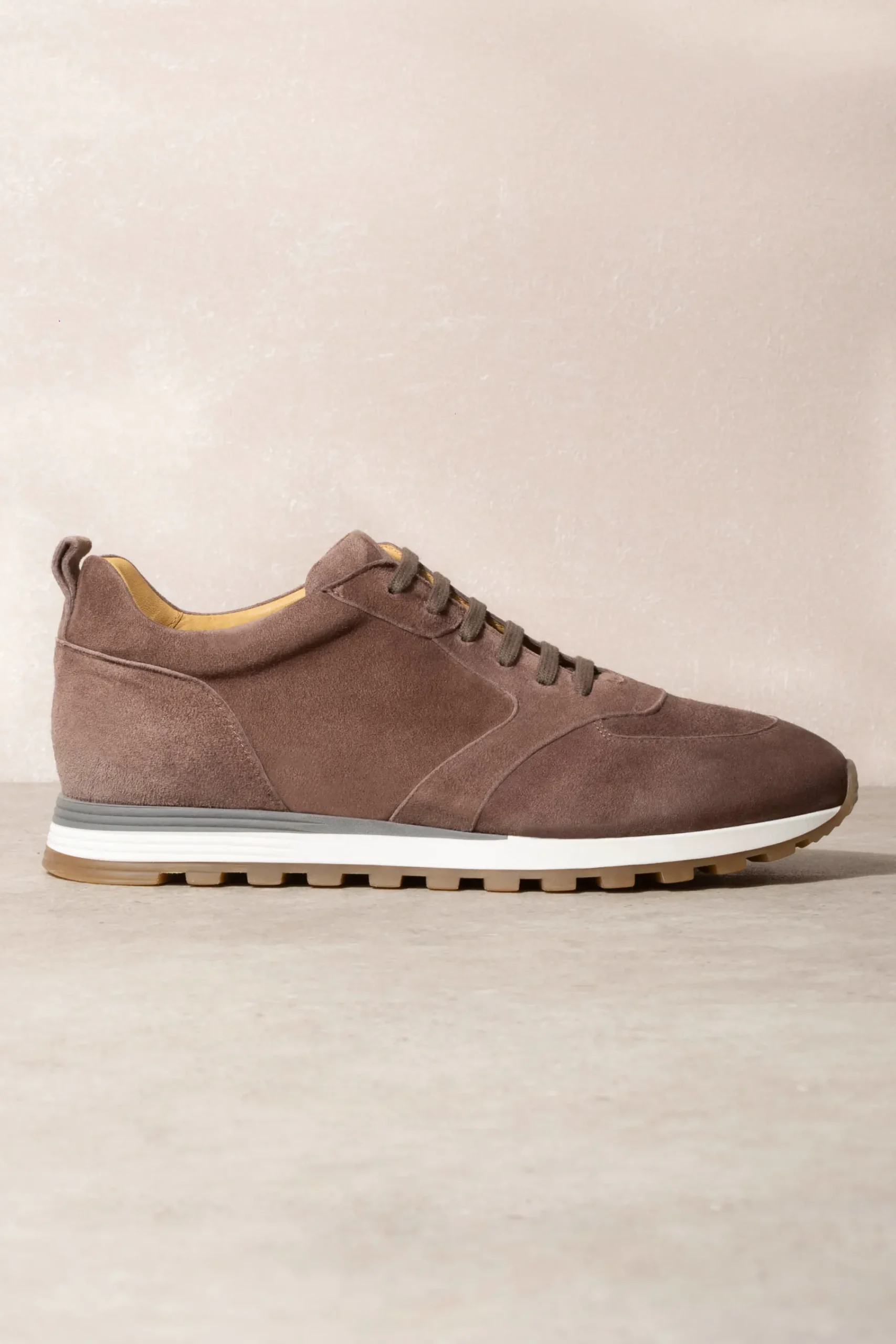 Pini Parma Brown Runners - Made In Italy Online