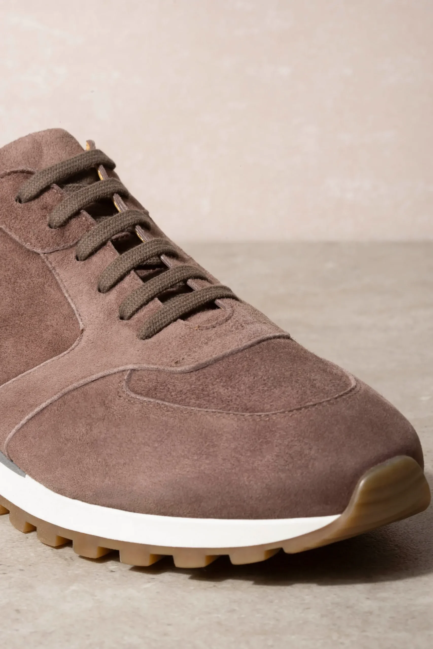 Pini Parma Brown Runners - Made In Italy Online