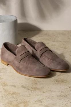 Pini Parma Brown Soft Penny Loafers - Made In Italy New
