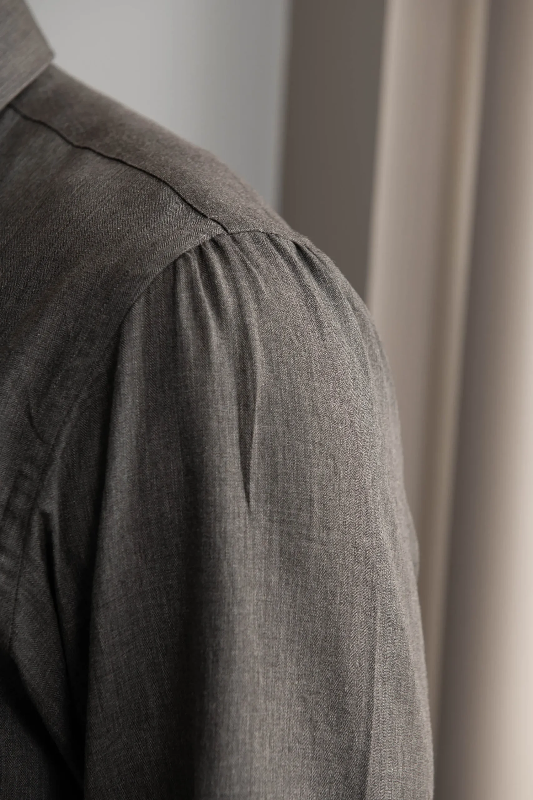 Pini Parma Button Down Grey Brushed Cotton Shirt - Made In Italy Outlet