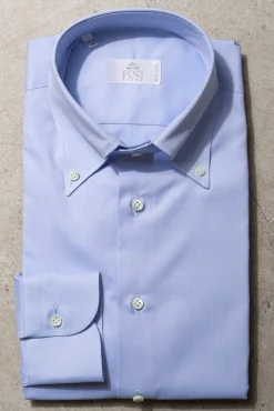 Pini Parma Button Down Light Blue Shirt "Sartoriale Collection" - Made In Italy Discount