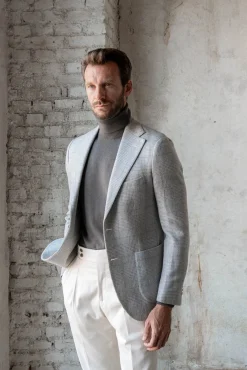 Pini Parma Dark Taupe Cashmere Turtleneck – Made In Italy Online