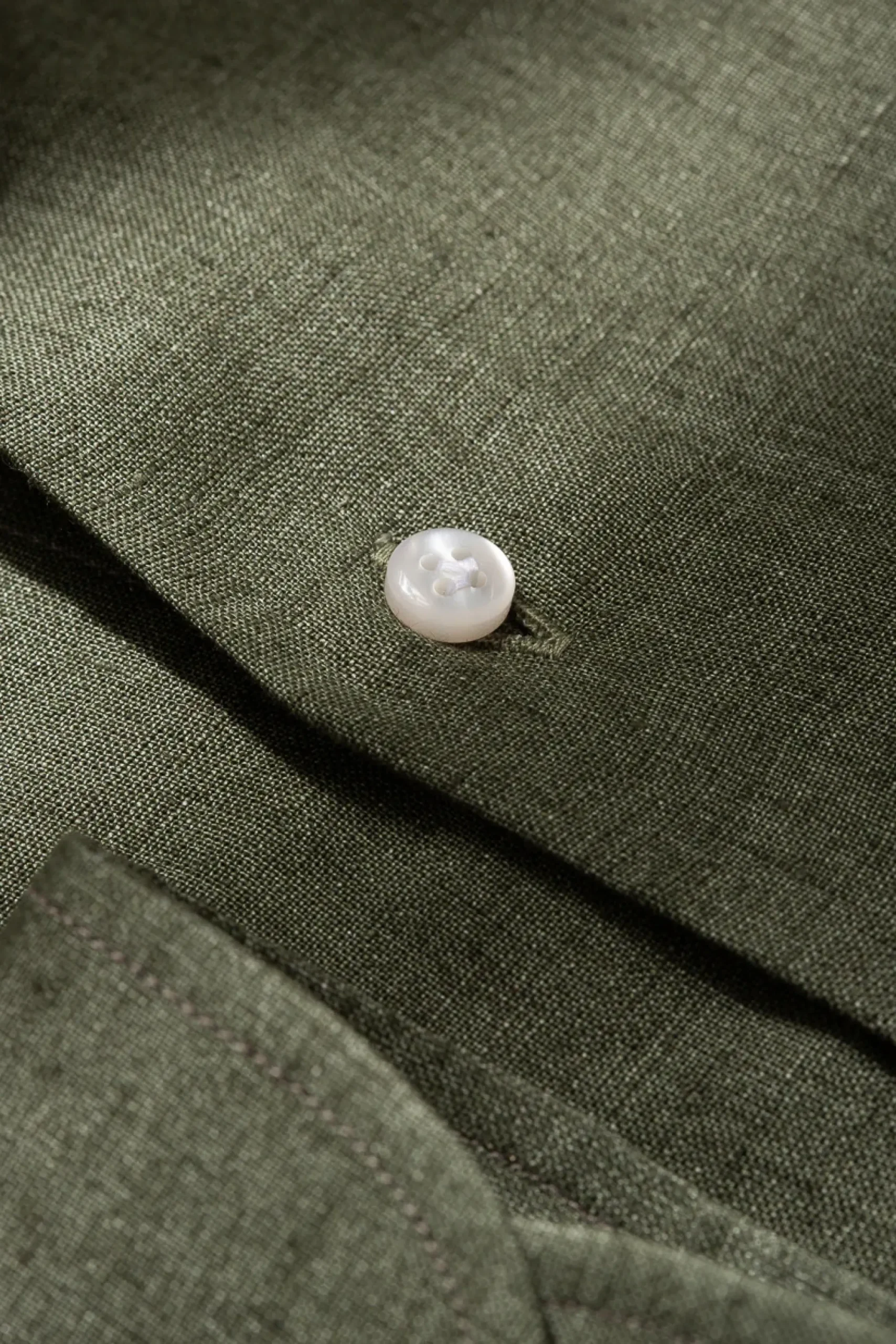 Pini Parma Green Linen Shirt - Made In Italy Cheap