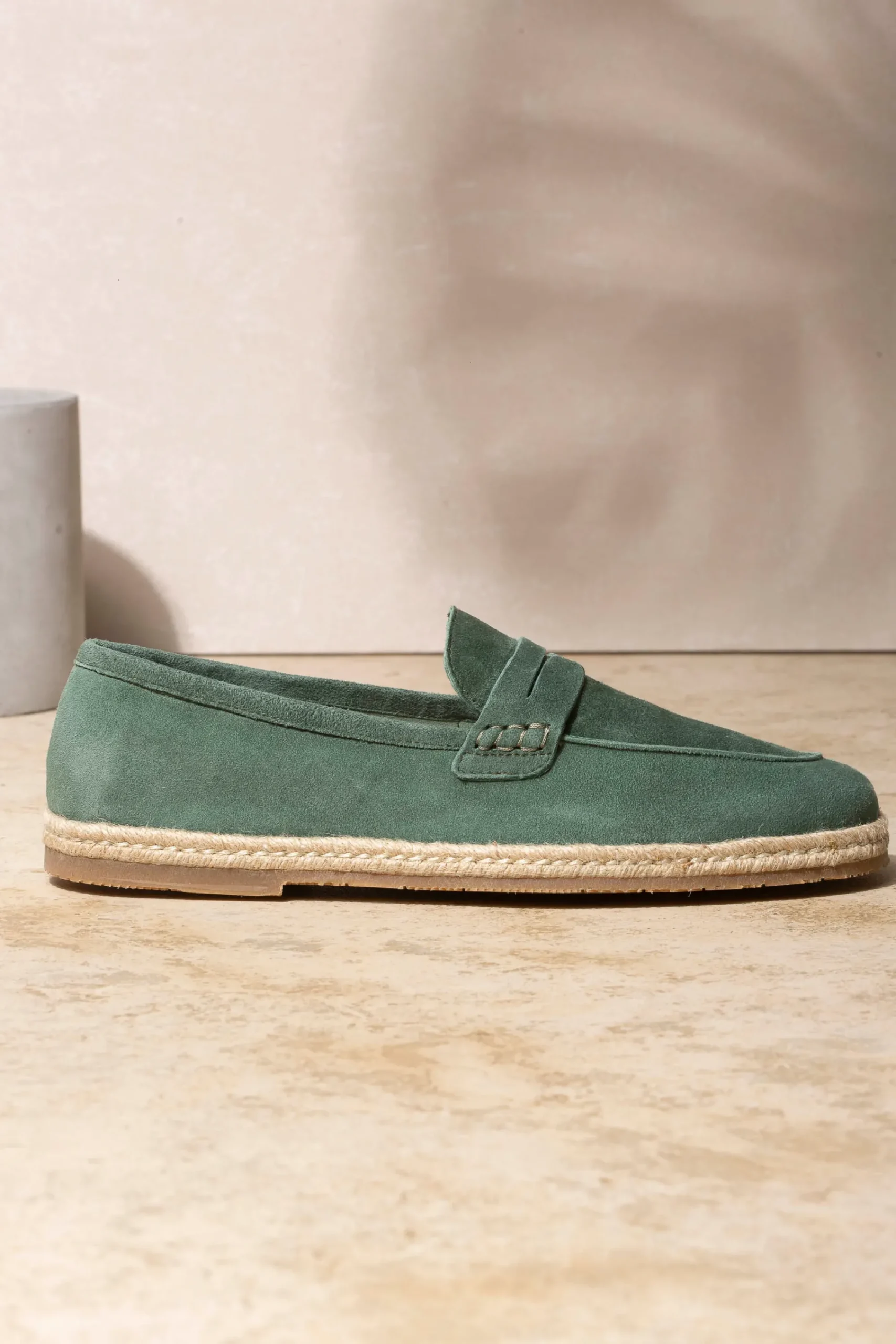 Pini Parma Green Suede Espadrilles - Made In Italy Store