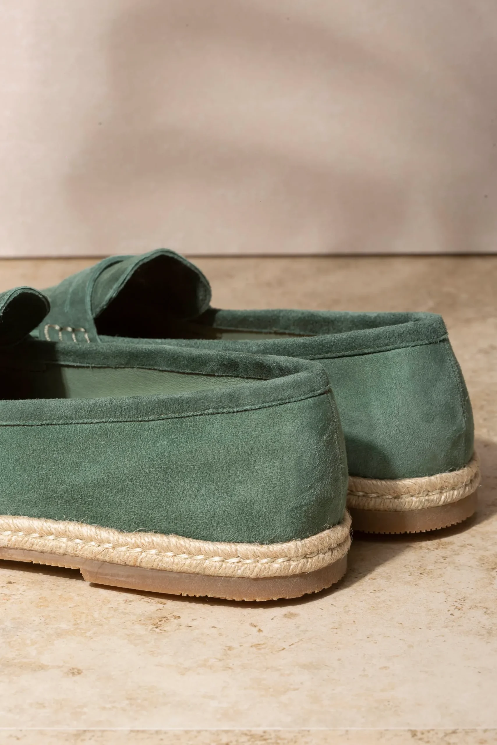 Pini Parma Green Suede Espadrilles - Made In Italy Store