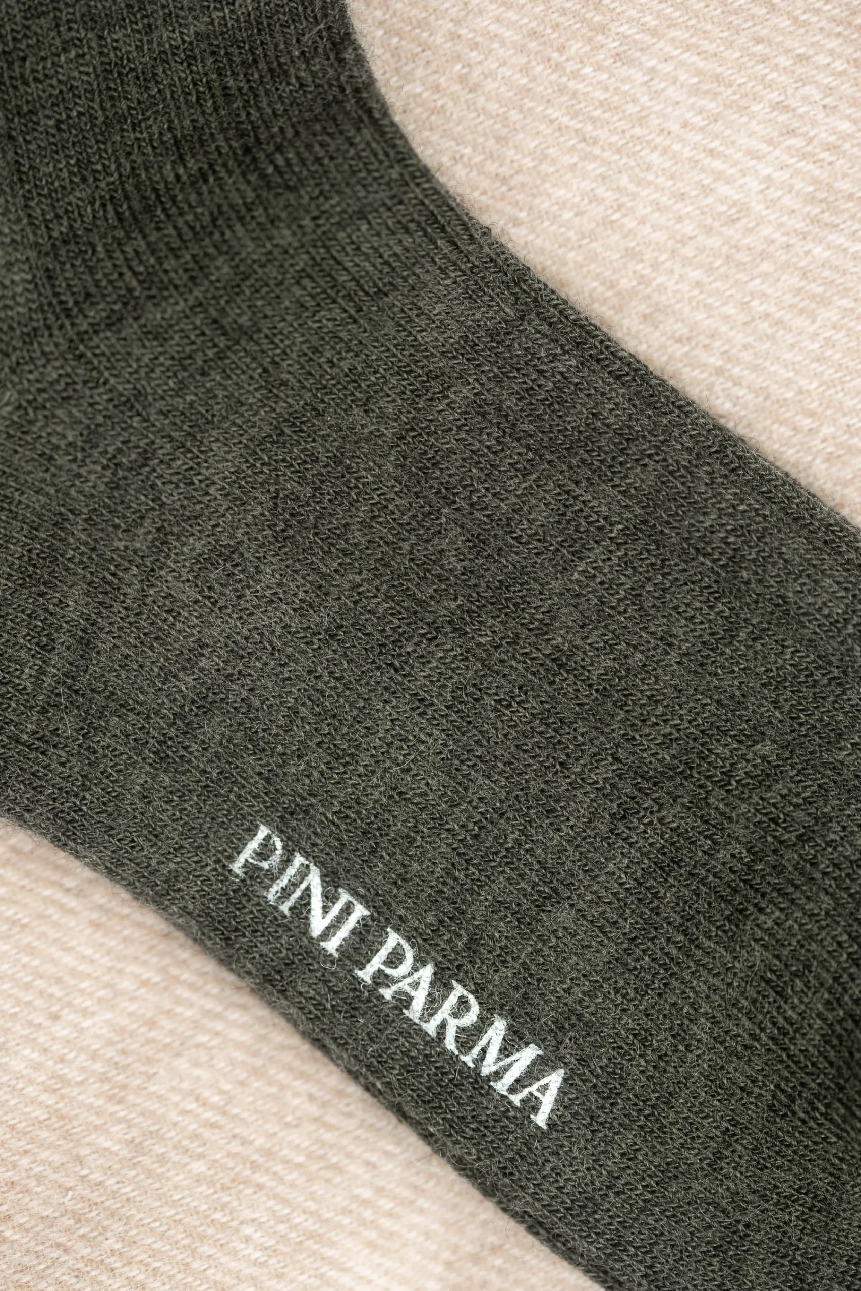 Pini Parma Green - Super Durable Wool Short Socks - Made In Italy Discount