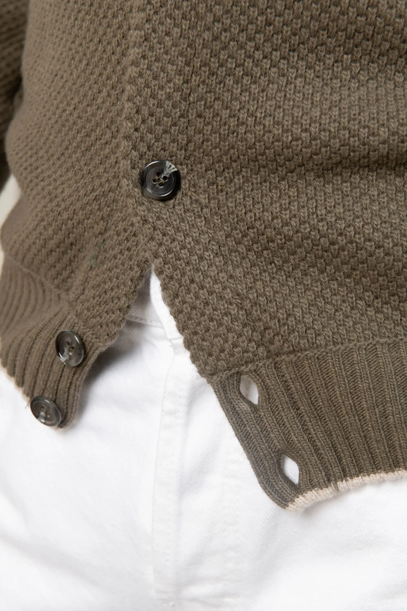 Pini Parma Green Textured Cashmere Blend Cardigan – Made In Italy Hot