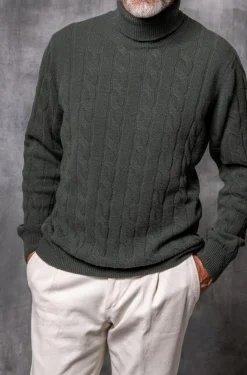 Pini Parma Green Turtleneck – Made In Italy Best