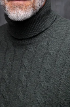 Pini Parma Green Turtleneck – Made In Italy Best