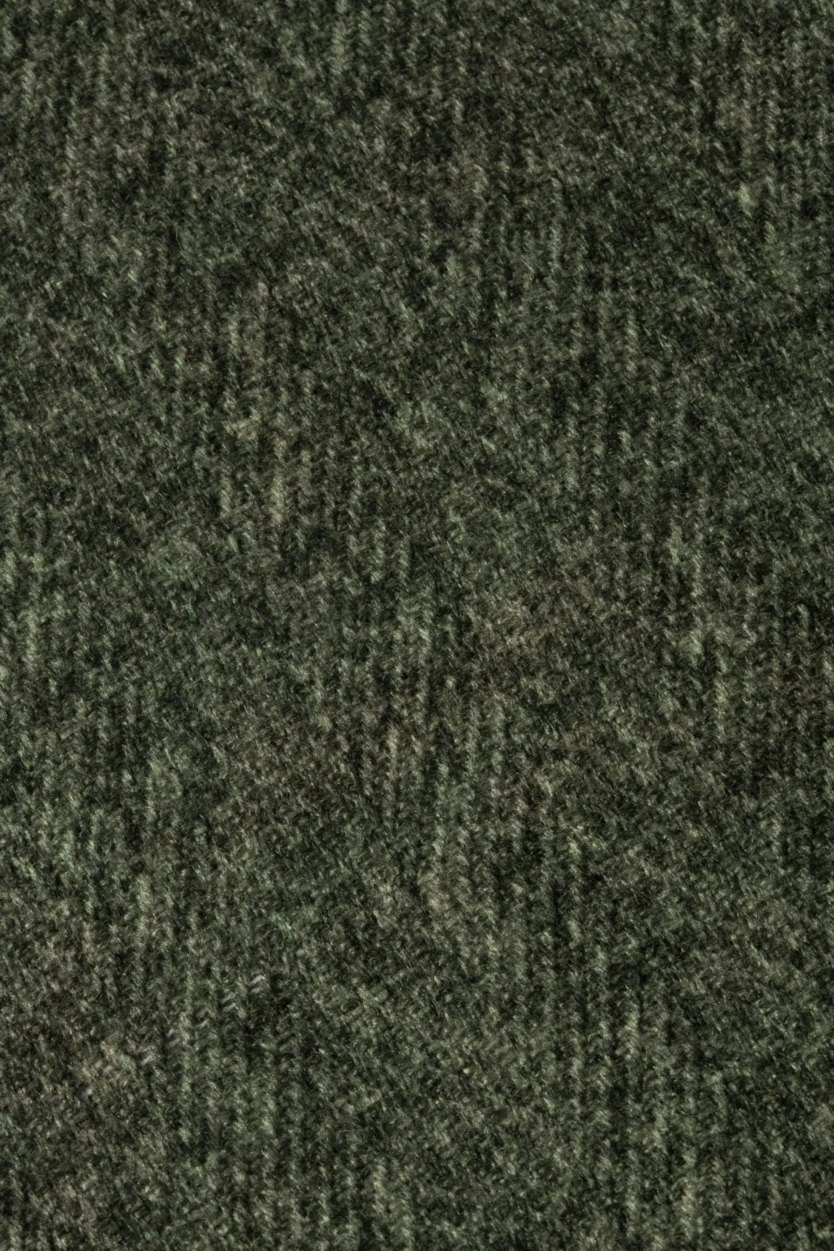 Pini Parma Grey And Green Reversible Herringbone Scarf - Made In Italy Store