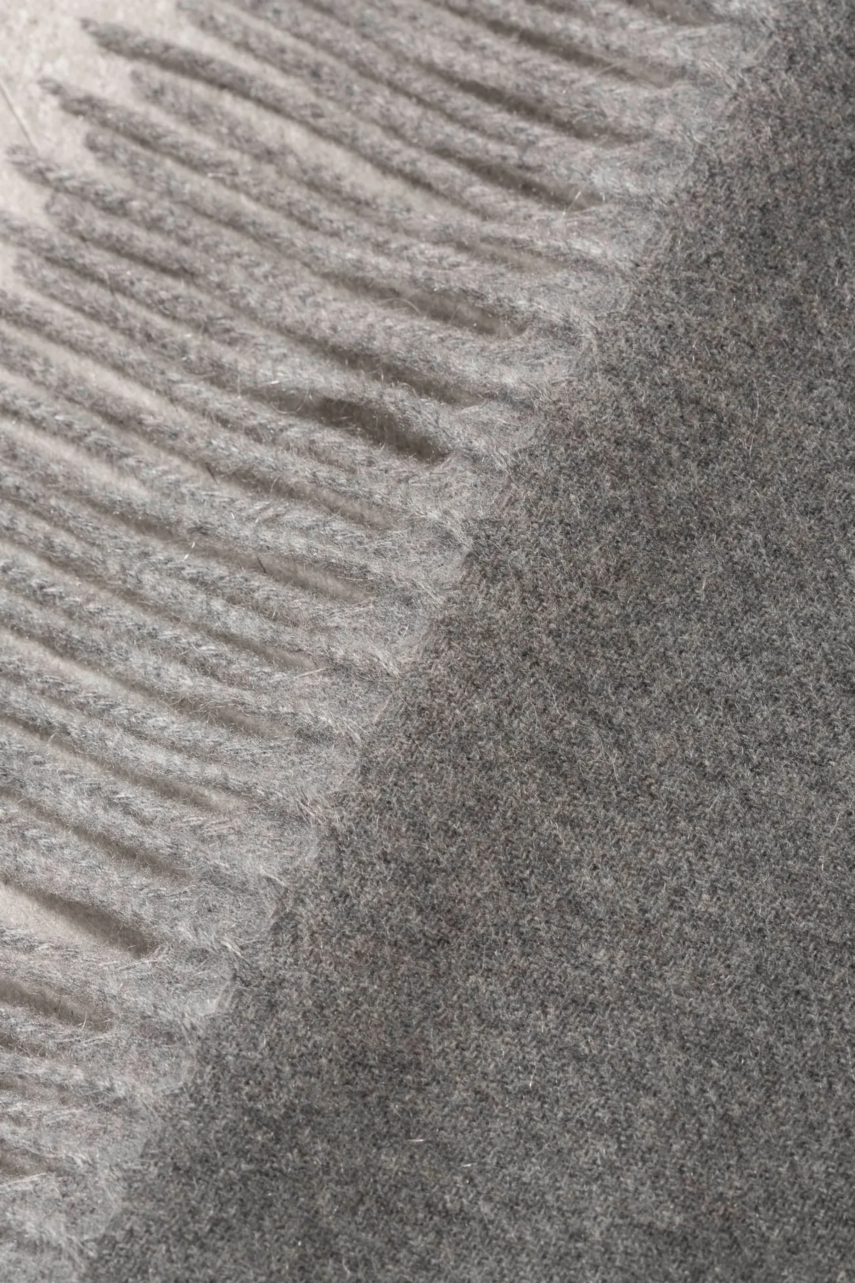 Pini Parma Grey Cashmere Scarf - Made In Italy Cheap