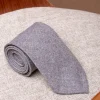 Pini Parma Grey Flannel Tie - Hand Made In Italy Hot