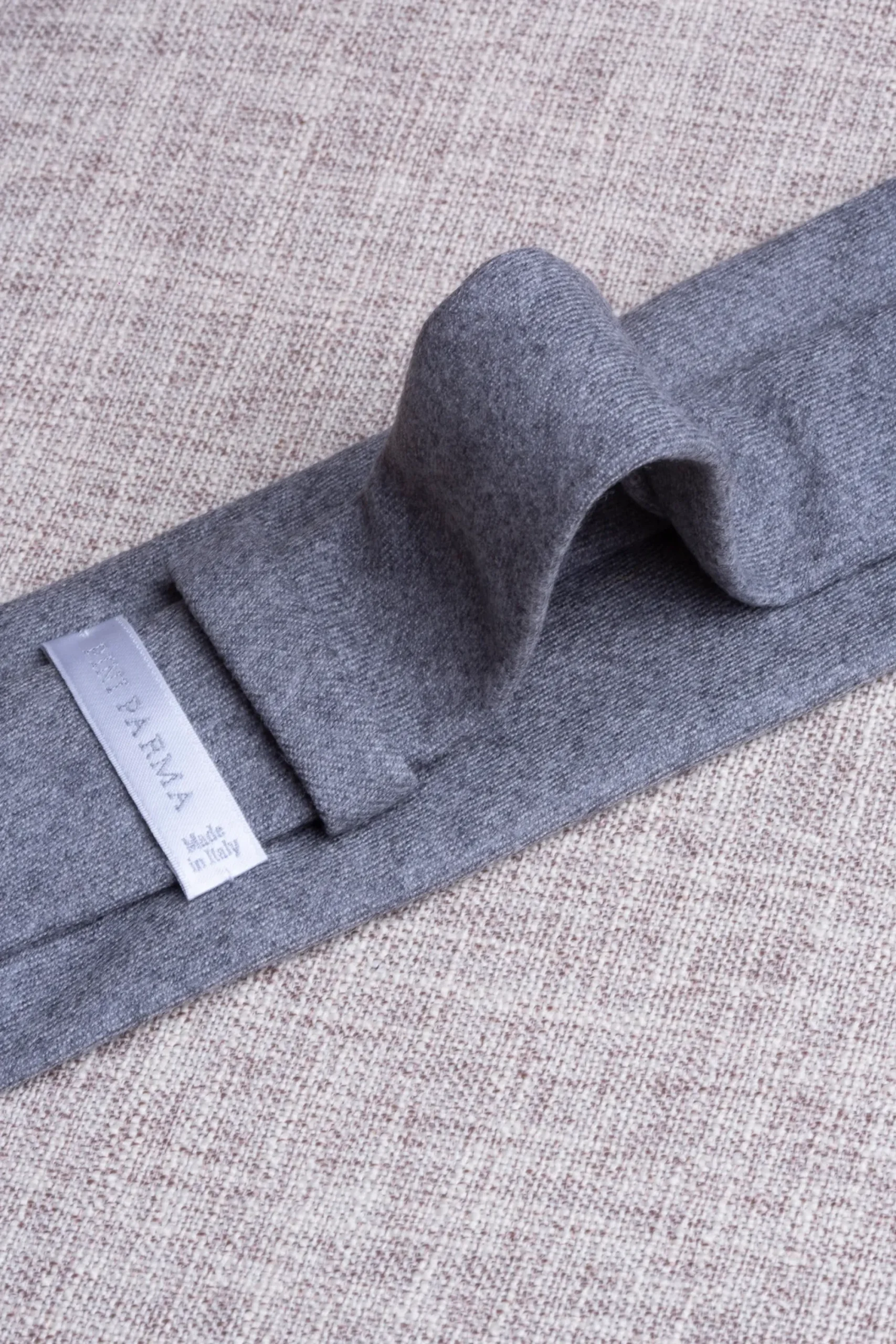 Pini Parma Grey Flannel Tie - Hand Made In Italy Hot