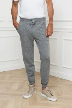 Pini Parma Grey Leisure Joggers - Made In Italy Sale