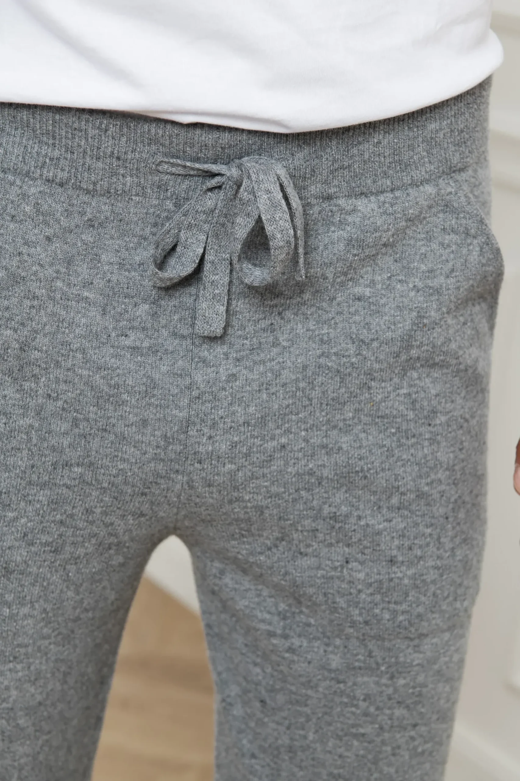 Pini Parma Grey Leisure Joggers - Made In Italy Sale