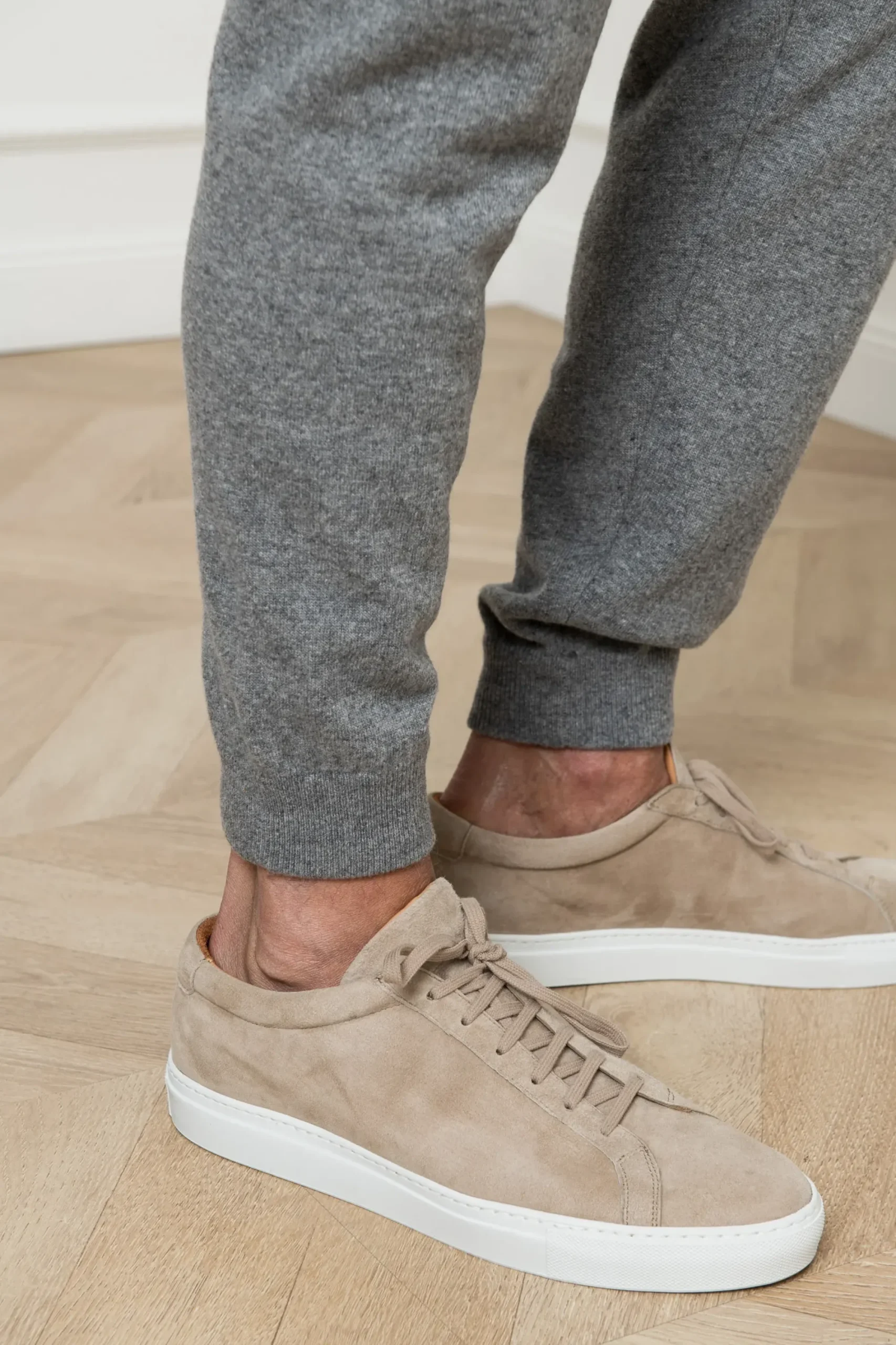 Pini Parma Grey Leisure Joggers - Made In Italy Sale