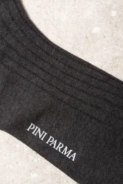 Pini Parma Grey Long Socks - Made In Italy Hot
