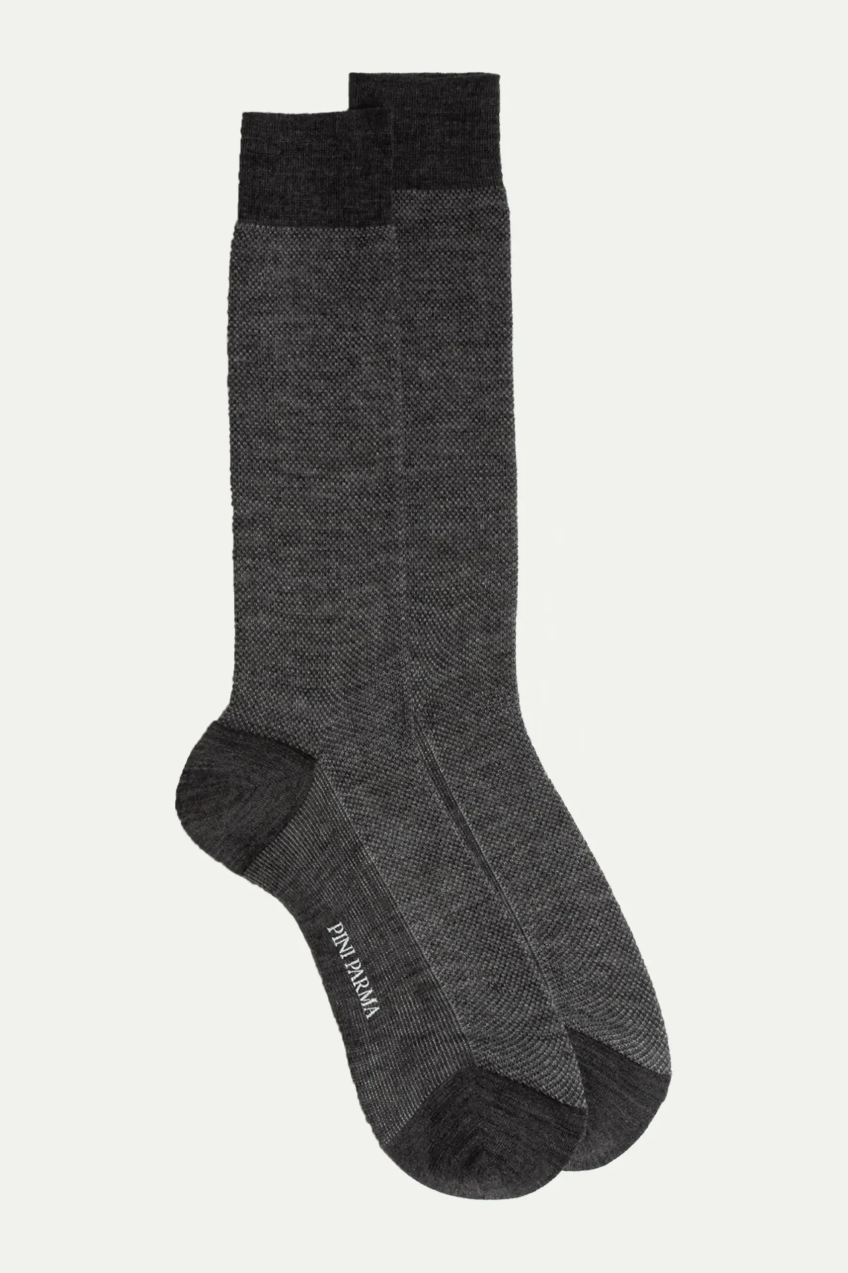 Pini Parma Grey Micro Fancy Short Socks - Made In Italy Cheap