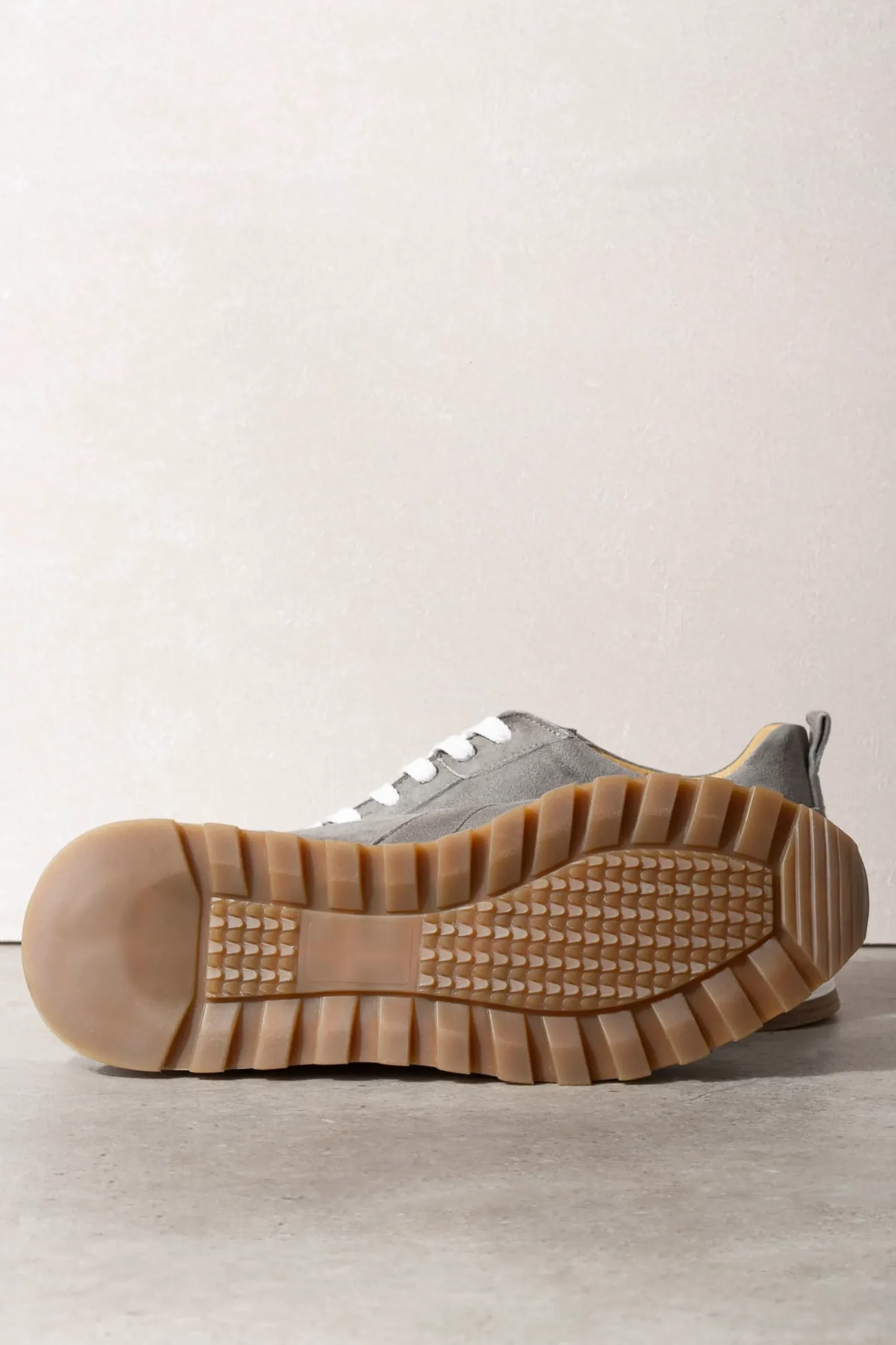 Pini Parma Grey Runners - Made In Italy Flash Sale
