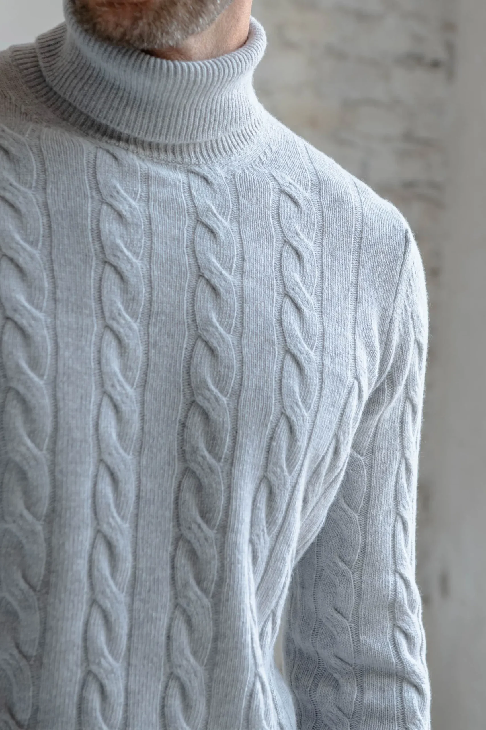 Pini Parma Grey Turtleneck – Made In Italy Online