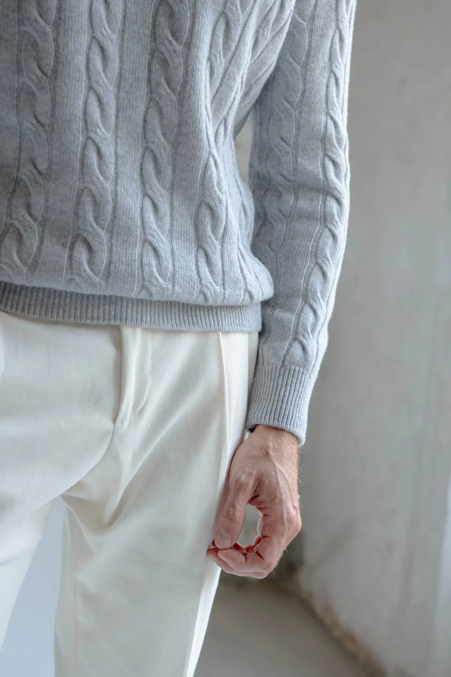 Pini Parma Grey Turtleneck – Made In Italy Online