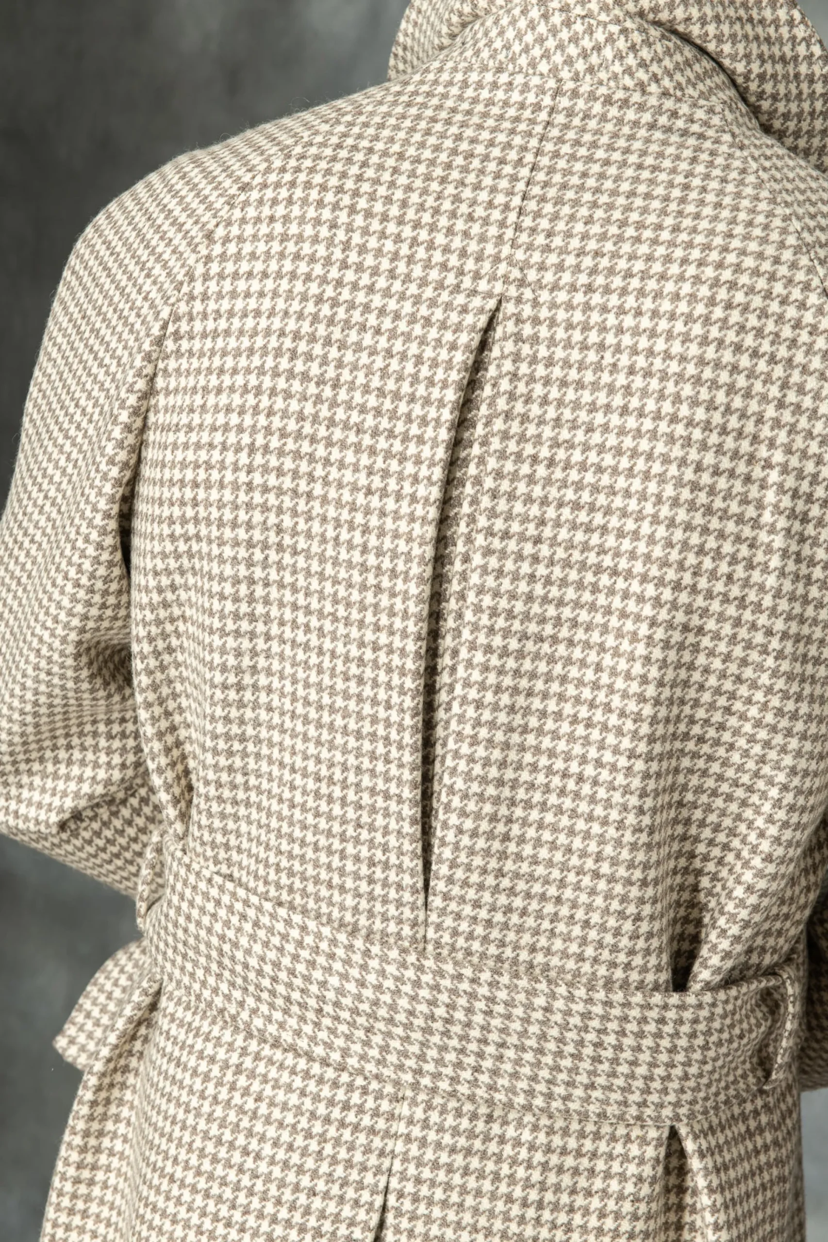 Pini Parma Houndstooth Raglan Coat – Made In Italy Fashion