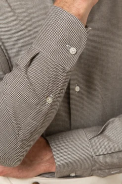 Pini Parma Houndstooth Shirt - Made In Italy Outlet