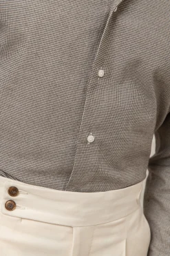 Pini Parma Houndstooth Shirt - Made In Italy Outlet