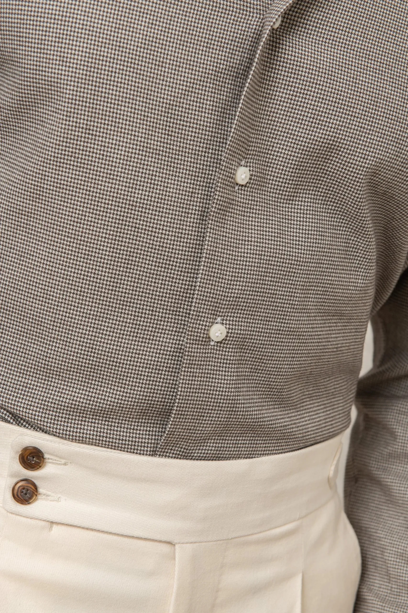 Pini Parma Houndstooth Shirt - Made In Italy Outlet