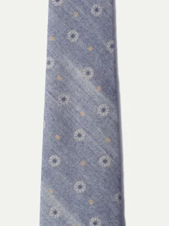 Pini Parma Light Blue Fancy Tie - Made In Italy New