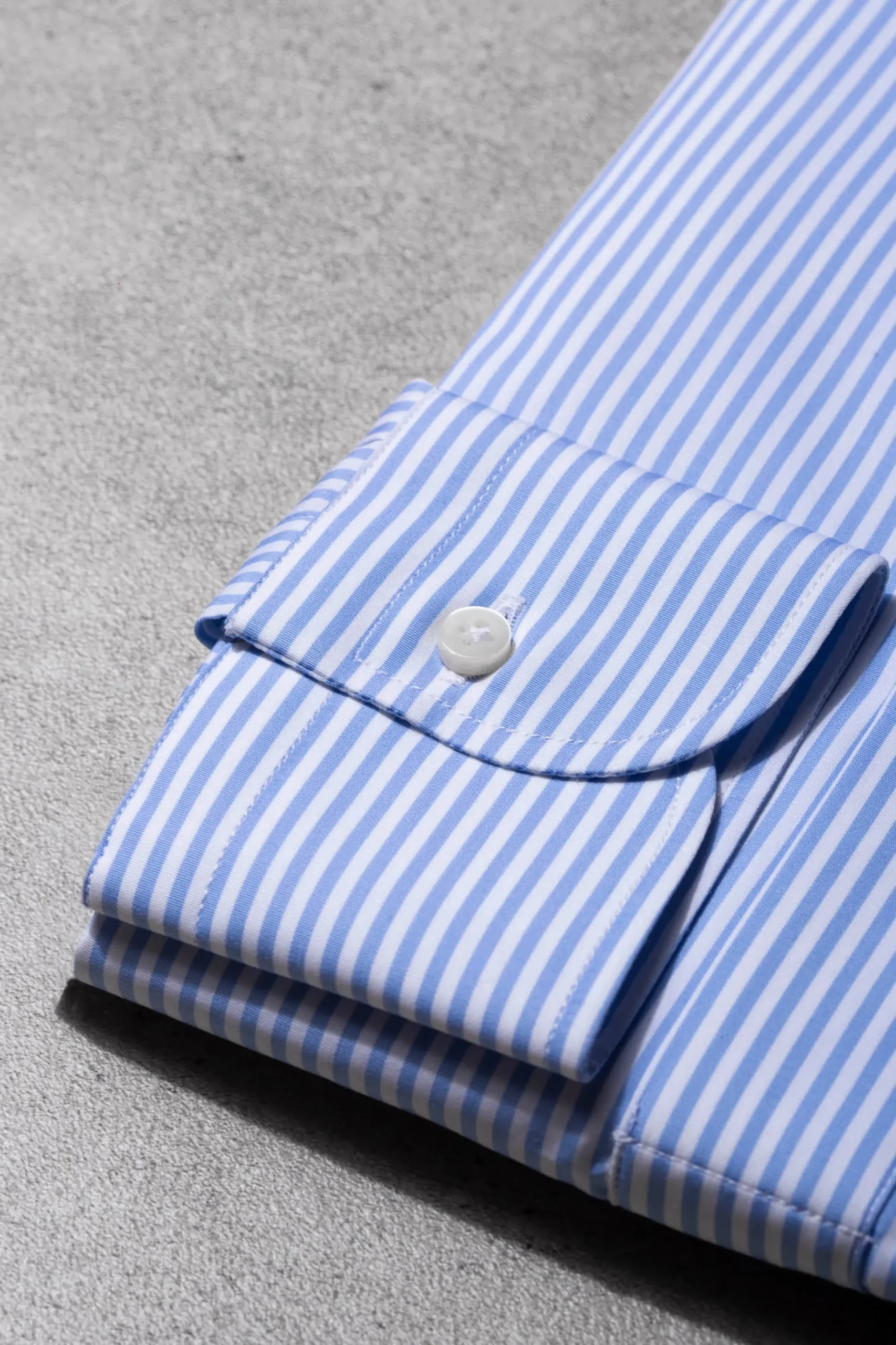 Pini Parma Light Blue Striped Popover Shirt - Made In Italy New