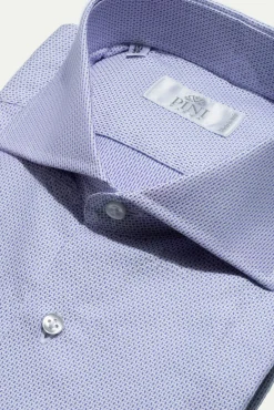 Pini Parma Light Blue Textured Shirt - Made In Italy Discount