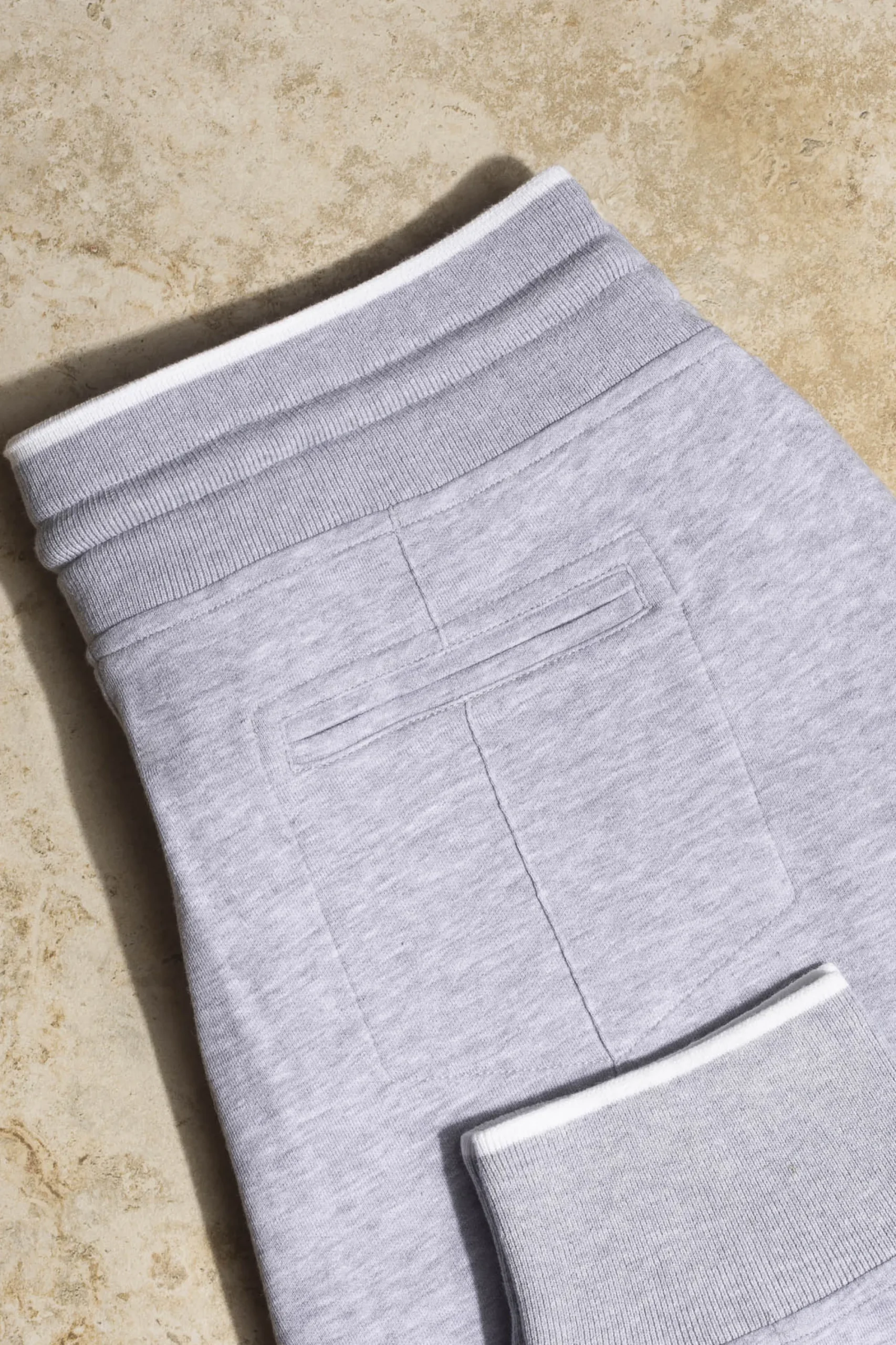 Pini Parma Light Grey Leisure Joggers - Made In Italy Flash Sale